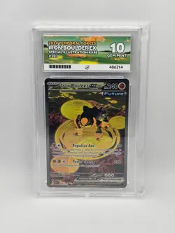 ACE 10 Iron Boulder EX 207/162 Temporal Forces SIR Holo Pokemon Card - Gem Mint - Image 1