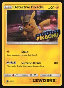 Detective Pikachu - SM170 - Holo - Sun & Moon Black Star Promo - Pokemon Card - Image 1