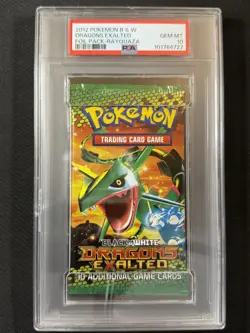 Pokemon Cards PSA 10 Gem Mt Dragons Exalted Foil Pack Rayquaza B&W 2012 POP 12 - Image 1
