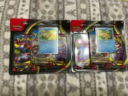 2 x Pokemon TCG Mega Evolution 3-Pack Blister Card Psyduck Foil Promo Sealed - Image 1
