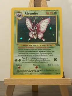 Venomoth 13/64 Jungle Set Holo Rare Pokemon WOTC Aeromite French - Image 1