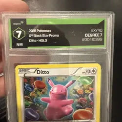 2015 POKEMON XY BLACK STAR PROMOS #XY40 DITTO-HOLO GRADED 7 DEGREE - Image 2