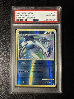 2011 Pokemon Call of Legends #15 Lugia Reverse Holo Foil PSA 10 - Image 1