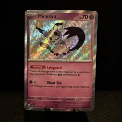 Pokemon Mimikyu Shiny Rare Holo 160/091 SV: Paldean Fates English (Near Mint) - Image 1