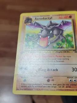 MP* Pokemon TCG Aerodactyl Fossil 16/62 Regular 1st Edition Rare - Image 2