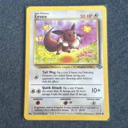 Pokemon TCG WoTC Eevee 51/64 Jungle Lightly Played LP+ - Image 1