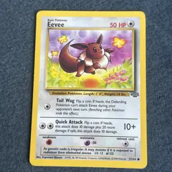 Pokemon TCG WoTC Eevee 51/64 Jungle Lightly Played LP+ - Image 3