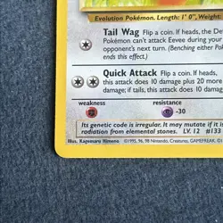 Pokemon TCG WoTC Eevee 51/64 Jungle Lightly Played LP+ - Image 4