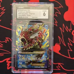 Pokemon TCG MGyrados Ex 115/122 Mega Holo Rare XY Breakpoint CGC 6 - Image 1