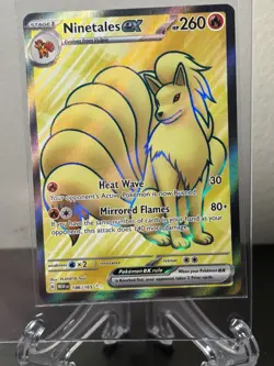 Pokemon Scarlet & Violet 151 Ninetales EX Ultra Rare Full Art 186/165 - Image 1