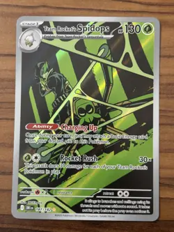 Pokemon TCG Team Rockets Spidops 187/182 Destined Rivals NM - Image 1