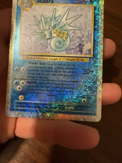 Pokemon TCG 2002 Seadra 63/110 Legendary Collection Reverse HOLO Foil - Image 2