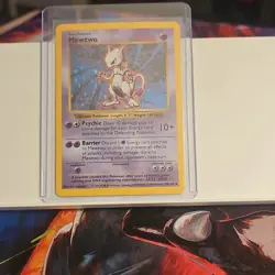 Pokemon Mewtwo 10/102 Base Set Shadowless Holo Rare 60 HP Wizards - Image 1
