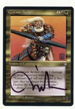 Centaur Archer Ice Signed Melissa Benson MTG Magic The Gathering - Image 1