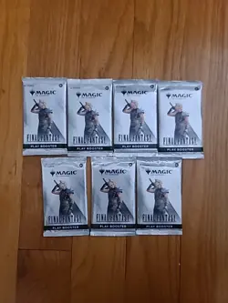 MTG: Final Fantasy Play Booster Packs Sealed New Lot of 7 - Image 1