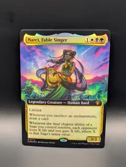 MTG - Narci, Fable Singer - FOIL EXTENDED ART - Legendary Creature - CMM #775 - Image 1