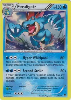 Feraligatr 17/119 Holo Phantom Forces Pokemon Card NM - Image 1