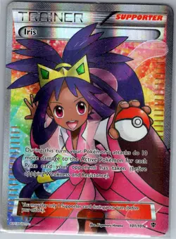 Iris (Full Art) 101/101 Plasma Blast - Pokemon Card - NM - Image 1
