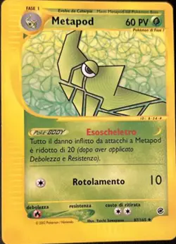 Pokemon Carta Metapod 87/165 Non Comune in Italiano Usata Card ✿ - Image 1