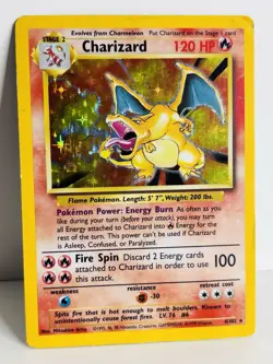Pokemon TCG Charizard Base Set 4/102 Holo Unlimited Holo Rare - Image 2