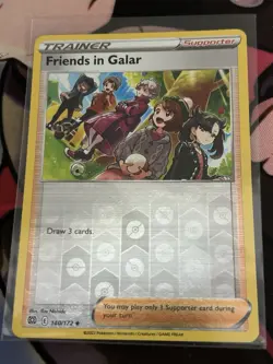 Friends in Galar - 140/172 - Reverse Holo - Brilliant Stars - NM/M Pokemon Card - Image 1
