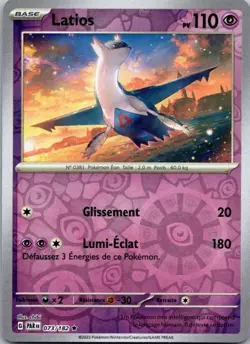 Carte Pokemon Latios 073/182 Reverse - 2023 - Image 1