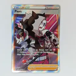 Piers 187/189 Full Art NM Darkness Ablaze Pokemon TCG Card - Image 1