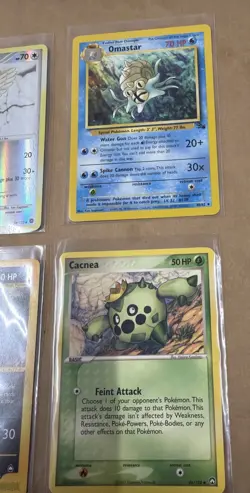 Vintage Pokemon Card Lot Holo & Reverse Holo – Flygon, Pidgeotto, Omastar - Image 4