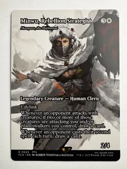 Minwu, Rebellion Strategist 025 – MTG Final Fantasy Showcase Rare Lifegain - Image 1