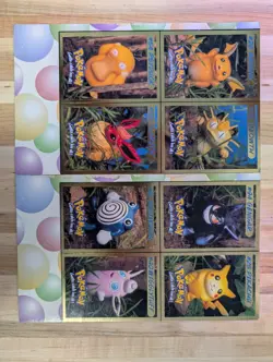 1999 Hasbro Pokemon Toy Wishes Catalogs Uncut Cards Full Set 1-8 Rare Vintage - Image 1