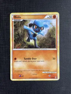 Riolu 50/95 HeartGold SoulSilver Call Of Legends Pokemon TCG - LP+ - Image 1