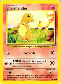Pokemon TCG Charmander 70/110 Legendary Collection MP - Image 1