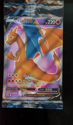 2020 Pokemon Champions Path ETB Charizard V Black Star Promo #SWSH050 Sealed - Image 2