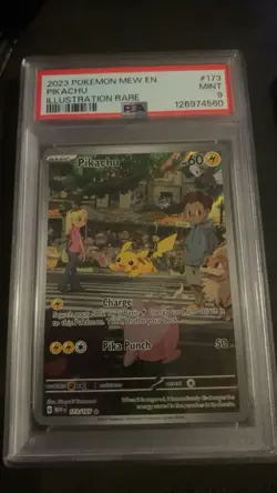 Pokemon Pikachu Sv: Scarlet & Violet 151 Illustration Rare Holo 173/165 PSA 9 - Image 1