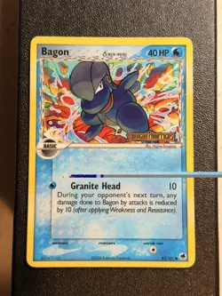 Pokemon TCG Bagon 43/101 Dragon Frontiers Reverse Holo Stamped - Image 1