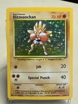Vintage Pokemon Base Set Lot - Hitmonchan Poliwrath Magneton Holo Rares Unlimted - Image 2