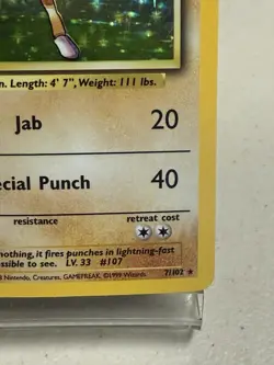 Vintage Pokemon Base Set Lot - Hitmonchan Poliwrath Magneton Holo Rares Unlimted - Image 5