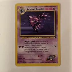 Pokemon TCG - Gym Heroes - Sabrina's Haunter 58/132 - NM - Image 1