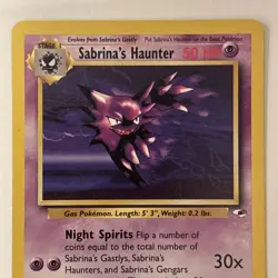 Pokemon TCG - Gym Heroes - Sabrina's Haunter 58/132 - NM - Image 2