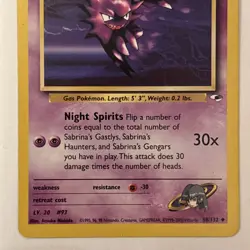 Pokemon TCG - Gym Heroes - Sabrina's Haunter 58/132 - NM - Image 3