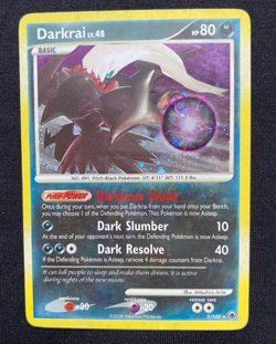 Pokemon TCG Darkrai Lv. 48 Majestic Dawn 3/100 Holo Rare (LP/MP) - Image 1