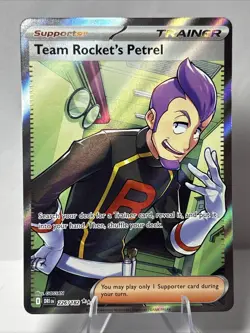 Pokemon TCG Team Rocket's Petrel 226/182 Destined Rivals Full Art Ultra Rare NM - Image 1