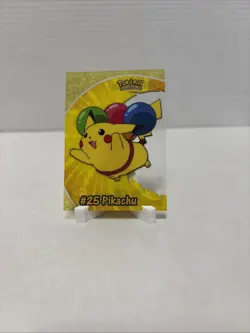 2000 Topps Pokemon Pikachu PC1 #25 TV Animation Clear Card - Image 2