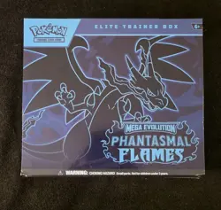 Pokemon TCG Mega Evolution Phantasmal Flames Elite Trainer Box New Factory Seal - Image 1