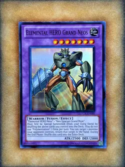 Yugioh Elemental HERO Grand Neos LCGX-EN060 Super Rare NM - Image 1