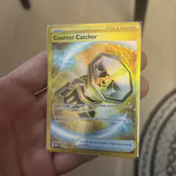 Pokemon TCG Counter Catcher Paradox Rift 264/182 Hyper Rare Gold Card - Image 1