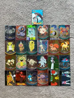 Pokemon Topps - 25 Holo Shiny Cards Inc Arcanine + Pikachu EP Cards - Image 1
