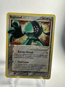 2006 Registeel Gold Star Holofoil Rare EX Legend Maker 92/92 Pokemon Card - Image 4