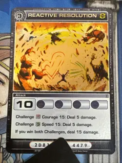 Chaotic Card Reactive Resolution Rare Foil Attack Silent Sands 56/100 - Image 1