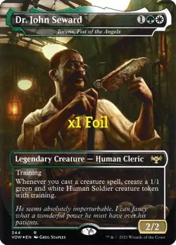 MTG Foil Borderless Innistrad: Crimson Vow VOW Torens, Fist of the Angels MINT - Image 1